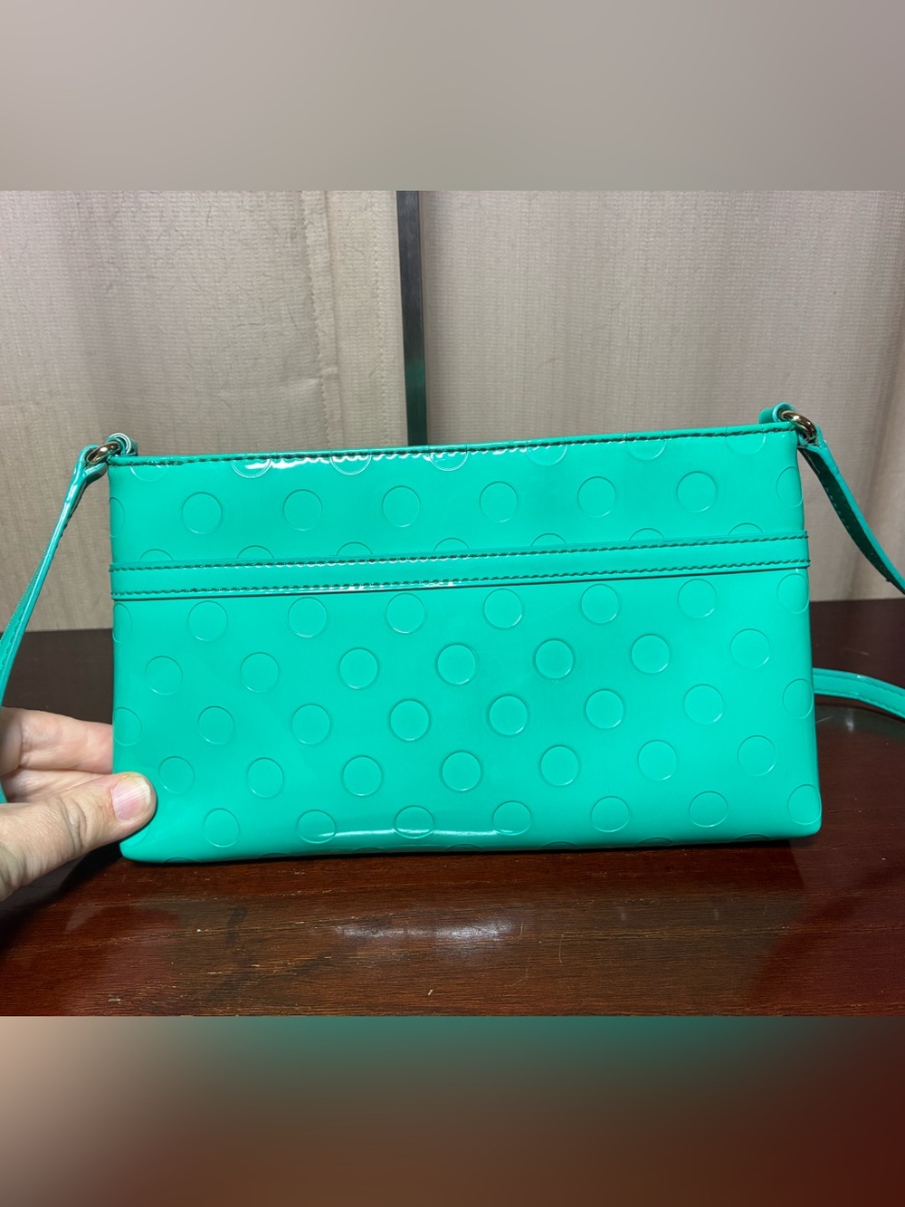 Kate Spade Patent Polka Dot Shoulder Bag - Picture 2 of 4